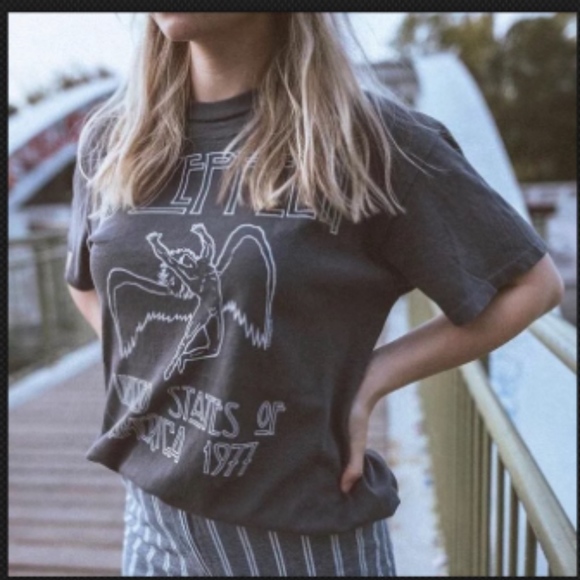 Brandy Melville Tops - Brandy Melville Led Zeppelin Graphic Tee